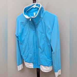 Lululemon Aqua Blue Running Jacket. Size 8